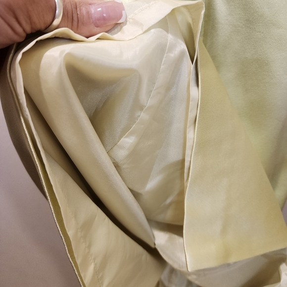 Kay Unger New York lime  100% silk body con sleeveless dress size 4 - Picture 10 of 13